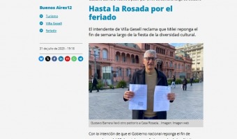 AMPLIA REPERCUSIN DEL PEDIDO DE BARRERA POR EL FIN DE SEMANA LARGO DE OCTUBRE